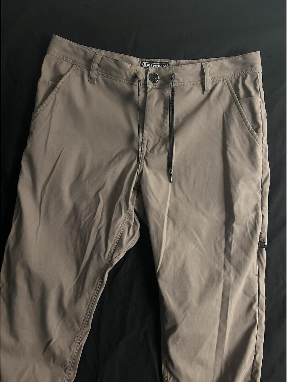 686 Everywhere Hiking Multi Shell Pants Mens Size 32 x 32 Slim Fit Dark Brown - Picture 2 of 12